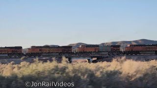 3824 Pre Following BNSF 5646 with Primer Patches BarstowHelendale [upl. by Llevel973]