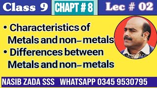 Characteristics of metals and nonmetals  differences between metals and non metalsNASIBZADASSS [upl. by Tereb]