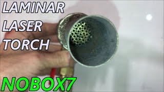 Laminar Flow Nozzle Burner DIY Lamp work and glass blowing torch [upl. by Cazzie]