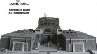 LEGO Star Wars Republic base on Coruscant MOC [upl. by Ahsirhcal]