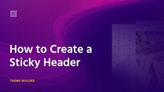 How to Create a Sticky Header on WordPress With One Click [upl. by Dorlisa857]