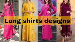 new long shirt trend 2023  latest long shirts designs [upl. by Neelyt]