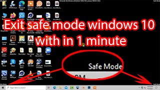 How to exit safe mode windows 10 [upl. by Oruasi]