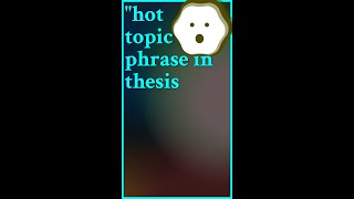 Both “in a nutshell” and “hot topic” are phrases more informal than one expects to find  shorts [upl. by Ymrej]