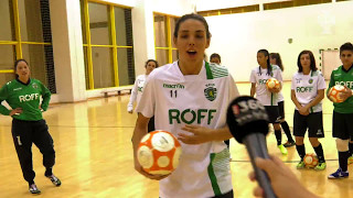 Taça de Portugal Futsal Bola ao ângulo da equipa feminina do Sporting CP [upl. by Dirtsa]