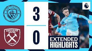 EXTENDED HIGHLIGHTS  Man City 30 West Ham  ANOTHER record for Haaland and 1000 goals under Pep [upl. by Magnolia797]