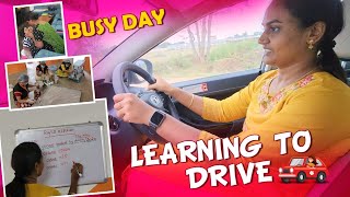 Learning to Drive  Busy Day  DIML  RK Family Vlogs [upl. by Learsiy]