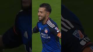 Luciano Acosta scores from midfield for FC Cincinnati shorts [upl. by Ielarol]