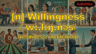 n Willingness meaning readiness inclination with 5 examples [upl. by Einnel]