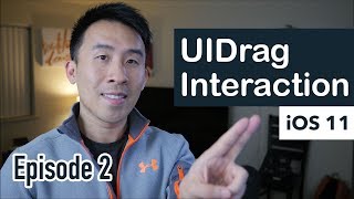 Swift 4 Collage App  How to Implement Dragging with UIDragInteraction Ep 2 [upl. by Akina141]