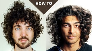 How To Make Coarse Curly Hair Look Good ft Jesses Barbershop [upl. by Alyakem]