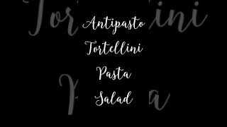 Antipasto Tortellini Pasta Salad [upl. by Rollecnahc]