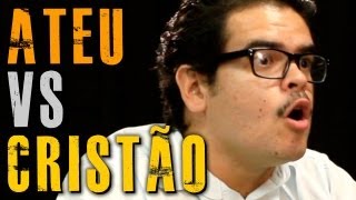 ATEU VS CRISTÃO  LIBERDADE E EXPRESSÃO [upl. by Anuahsar855]