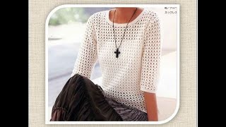 Increible La puntada mas facil para hacer una blusa a crochet [upl. by Korry]