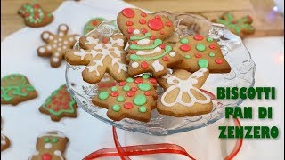 BISCOTTI PAN DI ZENZERO🎁  Ricetta facile e veloce  easy recipe gingerbread cookies [upl. by Kcirred802]