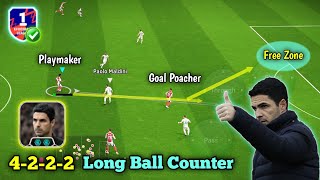 New 4222 is HERE 🐐🔥 OP Long Ball Counter Best Formation Of All Time In eFootball 2025 🔥🥵 [upl. by Chaffinch]