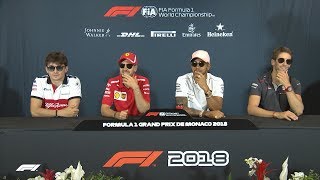 2018 Monaco Grand Prix Press Conference Highlights [upl. by Garrott]