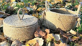 DIY jute basket in 15 minutes [upl. by Hirsh]