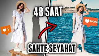 48 SAATLİK SAHTE SEYAHAT Instagram Takipçilerimi Kandırdım  SYDNEY [upl. by Adekam]