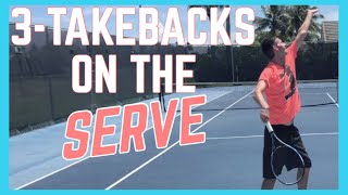 Three Ways To Take Your Racquet Back On The Serve [upl. by Dichy]