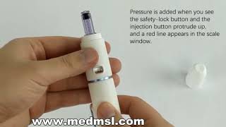 Professional medical MSLQSP Needlefree Injector device operation [upl. by Zoes933]