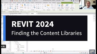 Finding REVIT 2024 contents library [upl. by Trinl]