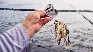 BIG MUSKIES IN OPEN WATER  Musky Fishing with Weighted Bucktails [upl. by Eylsel]