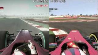 F1 2010 vs F1 2011  Circuit de Catalunya Dry [upl. by Nodnar]