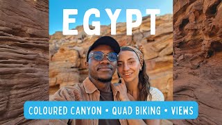 EGYPT TRAVEL VLOG 🇪🇬 coloured canyons  Quad biking with red sea view  Bedouin music [upl. by Anyrak448]