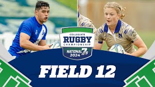 2024 Collegiate Rugby Championship  Field 12  Day 1  Session 1 [upl. by Aihsema]