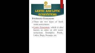 Lentic amp Lotic Ecosystems  Freshwater Ecosystem  Aquatic Ecosystem  Master Learning IAS  UPSC [upl. by Llerahs]