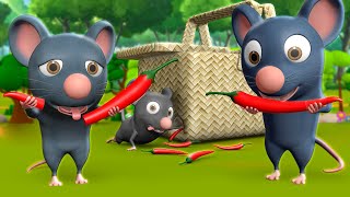 Chuhe Ke Muh Mirchi 3D Animated Hindi Stories for Kids चूहे के मूह मिर्ची कहानी Moral Stories Tales [upl. by Allerym]