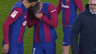 Video 🔴 Las lágrimas de Ferran Torres con su lesión y el gesto de Xavi  Barcelona vs Osasuna [upl. by Hermione]