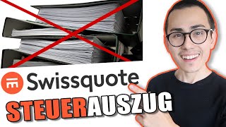 Steuerauszug bei Swissquote erstellen TUTORIAL 💡📖  Sparkojote [upl. by Llib]