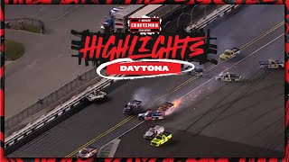 Nick Sanchez takes the win after wild wreck at Daytona  NASCAR [upl. by Dicky]