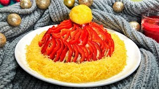 Salată “Căciula lui Moș Crăciun”  salată delicioasă și originală de Revelion 2020 Olesea Slavinski [upl. by Salas159]