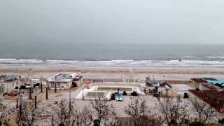 Nevicata sulla spiaggia a Riccione [upl. by Aicemaj]