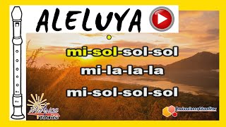 Hallelujah ALELUYA 🌟 FLAUTA dulce 🟠 Tutorial con animación [upl. by Ysnat441]