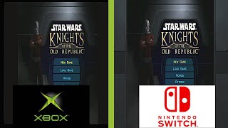 Star Wars Knights of the Old Republic comparison Switch vs Xbox Original [upl. by Eineg]