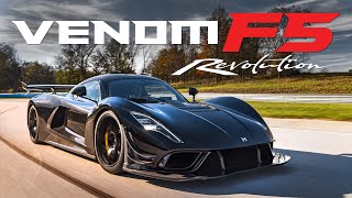 Hennessey Venom F5 Revolution Driven By David Donohue  VBOX Full Lap [upl. by Ellehs516]