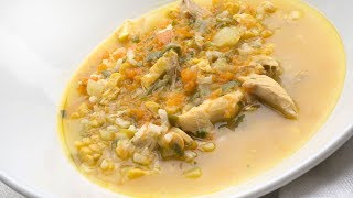 Receta de Sopa de arroz con pollo de Karlos Arguiñano [upl. by Helene]