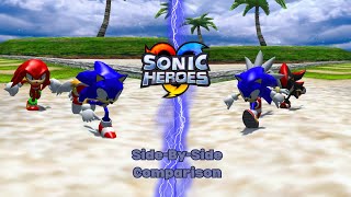 Team 06 Vs Team Sonic  SidebySide Comparison in Sonic Heroes  The Hills Of The Seashore [upl. by Ise]