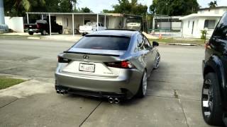 2014 Lexus IS350 Custom Exhaust Part 1 [upl. by Beal]