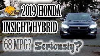 2019 Honda Insight Touring Hybrid MPG Drive  060 MPH Review [upl. by Urbano]