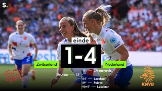 Highlights uit de match ZwitserlandNederland 14 [upl. by Hitchcock315]