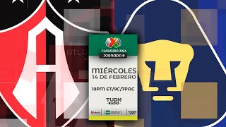 ATLAS VS PUMAS EN VIVO 🔴 JORNADA 9 LIGA MX CLAUSURA 2024 [upl. by Nellad]