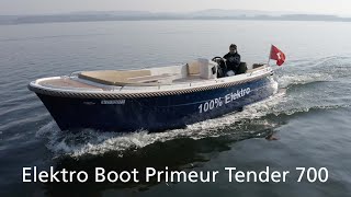 Elektro Boot Primeur Tender 700 führerscheinfrei [upl. by Faria]