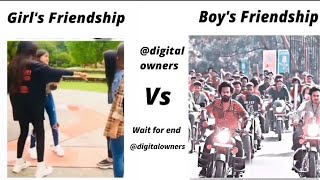 Girls Friendship Vs Boys friendship ¡¡ memes viralmemes memes [upl. by Pantheas]