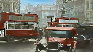 London 1920s in color 60fpsRemastered wsound design added [upl. by Bandur]