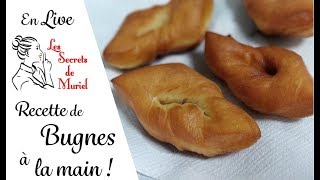 Recette de Bugnes moelleuses en live [upl. by Ahsym]